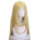 thumbnail image 3 of Peluca larga para cosplay, rubia, 80 cm, con flequillo en capas, 3 of 3