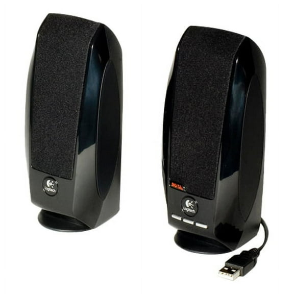 Logitech 980-000029 USB 2.0 Channel Computer Speakers, Black