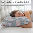 thumbnail image 5 of Blue Pink Botanical Pillow Covers 12"x20", Spring Floral Vintage Soft Brushed Microfiber Breathable Throw Pillow Covers, Decorative Pillowcase with Zipper for Couch Sofa Bedroom Living Room, 5 of 9