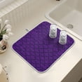 thumbnail image 7 of Ryvnso Mardi Gras Art Pattern Dish Drying Mat for Kitchen Countertop 18x24 Large Dish Pad Drainer Rack Dish Sink Mats, 7 of 7