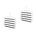 thumbnail image 4 of FRCOLOR 2pcs Multi-layer Pants Hanger Multifunctional Trousers Jeans Hanger for Wardrobe, 4 of 8