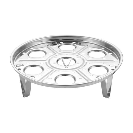 

Slhljlin Bakeware Stainless Steel Steaming Eggs Rack Double-Layer Kitchen Steaming Rack Heat insulation Detachable Tripod Steaming Rack (A )
