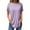 Light Purple, variant on Womens Plus Size Summer Tops High Low Hem Scoop Neck Funny Shirt Plain Tshirt Short Sleeve Tunic Tops Spring Sweatshirts Comfy Women Clothing Dark Green 2XL