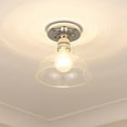 thumbnail image 3 of Yep by Golden Lighting Carver 1-light Flush Mount in Rubbed Bronze, 3 of 6
