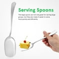 thumbnail image 2 of TOXMENT 1 Set Serving Spoons Large Spoons Stainless Steel Spoons Rice Spoon Serving Utensils Rice Spatula Soup Spoon Buffet Flatware, 2 of 8