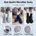 thumbnail image 3 of Kiibsot 5Pairs/ 6 Pairs Womens Super Soft Fuzzy Plush Warm Winter Home Sleeping Slipper Socks, 3 of 6