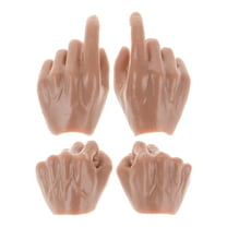 FRCOLOR 2 Pairs 1/6 Scale Doll Parts Mini Hand Accessories for Doll Making Tiny Realistic Hands Replacement