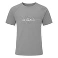 thumbnail image 3 of T-shirt Graphique Lettre Ville Mode Urbaine Manches Raglan Col Rond Confort Quotidien pour Hommes avec Ambiance Décontractée Quotidienne, 3 of 4