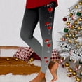 thumbnail image 2 of Christmas Print Women's Lounge Yoga Pants Cozy High Waisted Soft Stretchy Holiday Workout Leggings For Casual Wear, 2 of 5