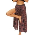 thumbnail image 3 of Jdlsppl Women's Wide Leg Gaucho Harem Yoga Pants Side Split Boho Bohemian Trousers Palazzo Long Casual Pant Style3 Large, 3 of 4