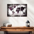 thumbnail image 2 of Elephant Stock Aged World Map Xl Wall Art - Horizontal Multi Panel Canvas - Living Room Wall Decor - Education Multi Panel - Black And White Decor - 23" x 14", 2 of 4