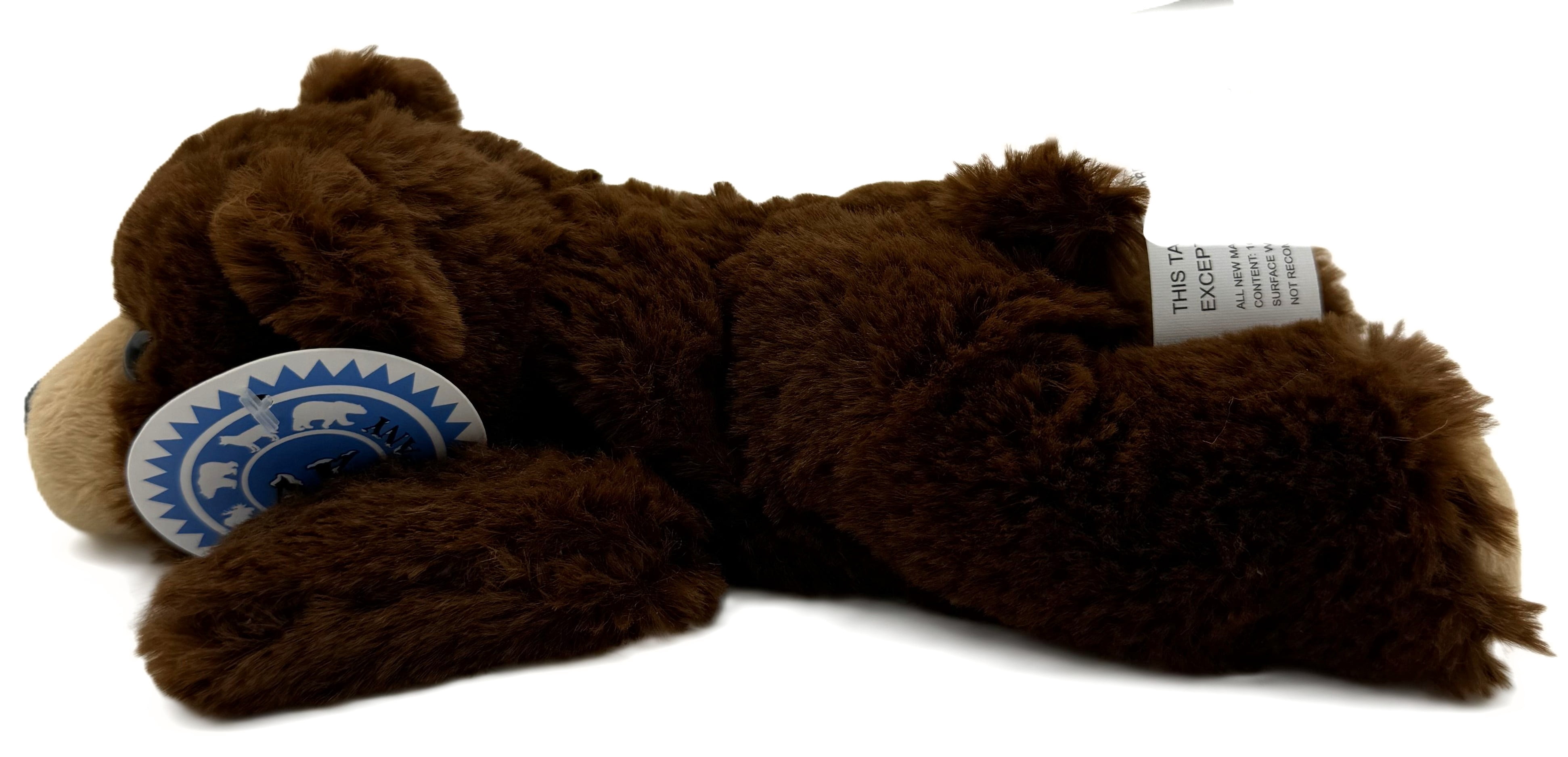 Alaskagift Grizzly Bear Plush 8 Inch Laying