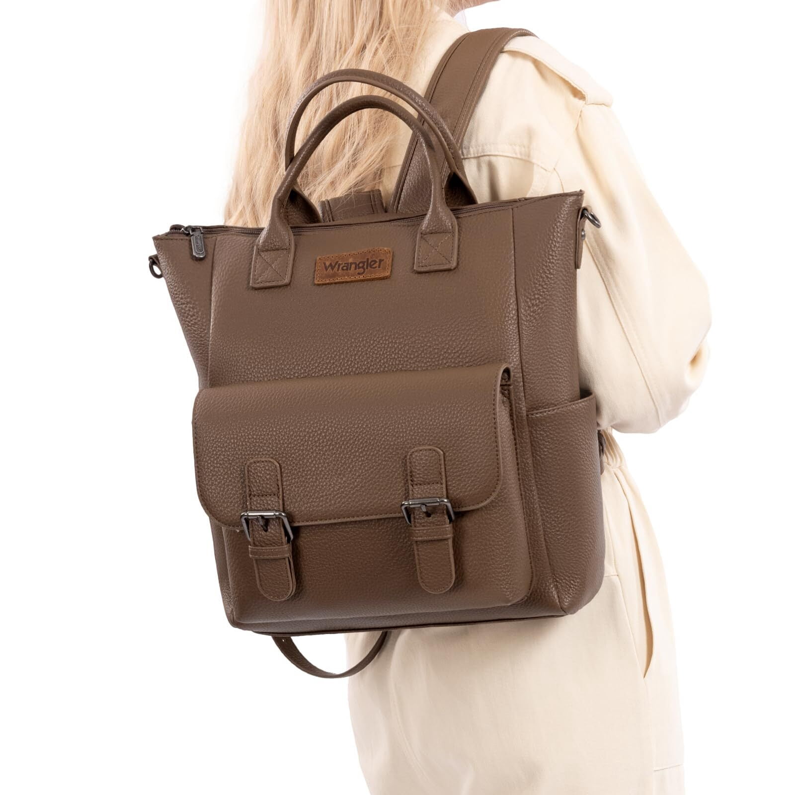 7882 Wrangler Backpack Purse Medium Convertible Shoulder Bag with Crossbody Wrangler Backpack Purse for Women Medium Size Convertible  main image 2