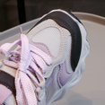thumbnail image 4 of Otqutp Children Soft Bottom Sneakers Girls Boys 2024 Spring and Autumn Fashion Mesh Breathable Shoes Lacing up Sneakers 3-11 Years(Purple,4-4.5 Years), 4 of 9
