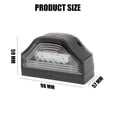 thumbnail image 3 of Universal LED License Plate Light 12V 24V White, Rear Driving Lamp for Car, Motorcycle, Truck, Trailer, & Van, 6-LED Easy Install Side Marker, Durable Plastic Housing, Clear Lens, 3 of 8