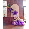 thumbnail image 4 of Purple Metallic Chrome Latex Balloons, 100 Pack 12 inch Round Helium Balloons for Wedding Graduation Anniversary Shower Birthday Party Decoration, 4 of 5