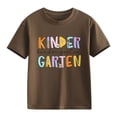 thumbnail image 4 of LWNYDPLSD White Tshirt Toddler Girls Shirt Sweat Shirt White Tee Shirt Girls Size 10-12 Clothes 5 Year Old Girl Clothes for Teen Girls 12-14 Trendy, Coffee 6-7 Years, 4 of 7