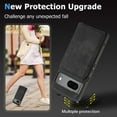 thumbnail image 7 of Phone Case for Google Pixel 7 5G Wallet Cover with Tempered Glass Screen Protector and Slim Credit Card Holder Stand Magnetic PU Leather Cell Accessories Pixel7 Pixle Seven 6.3 Women Men Black, 7 of 7