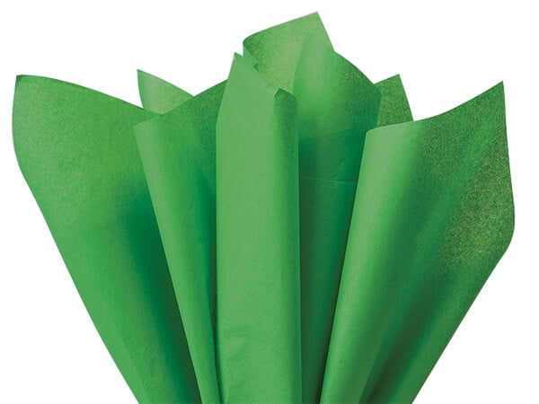 100 Sheets Holiday Green Gift Wrap Pom Pom Tissue Paper 15x20 
