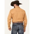 thumbnail image 4 of Blue Ranchwear Men's Solid Twill Long Sleeve Snap Western Shirt Bronze X-Large, 4 of 4