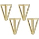 thumbnail image 1 of Elegantes detalles para muebles, patas de repuesto resistentes para sofás y gabinetes, juego de 4 patas de metal dorado para muebles, sólidas y duraderas con almohadillas antideslizantes, adecuadas, 1 of 5