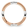 thumbnail image 2 of Stackable Expressions Sterling Silver Rose Gold-plated Polished Ring, 2 of 5
