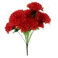 thumbnail image 2 of Ramo de Crisantemo Artificial para Decoración para hogar, Accesorios de Flores para Tumbas Rojo oscuro, 2 of 9