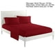 thumbnail image 3 of Juego De Sábanas Suaves Para Cama, Colcha Con Bolsillo Profundo, Juego De Cama De Alta, Color Rojo, Tamaño Completo, 4 Uds., 3 of 7