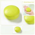 thumbnail image 6 of Round Pill Organizer 5 Compartment Green Portable Container for Travel and Purses, 6 of 7