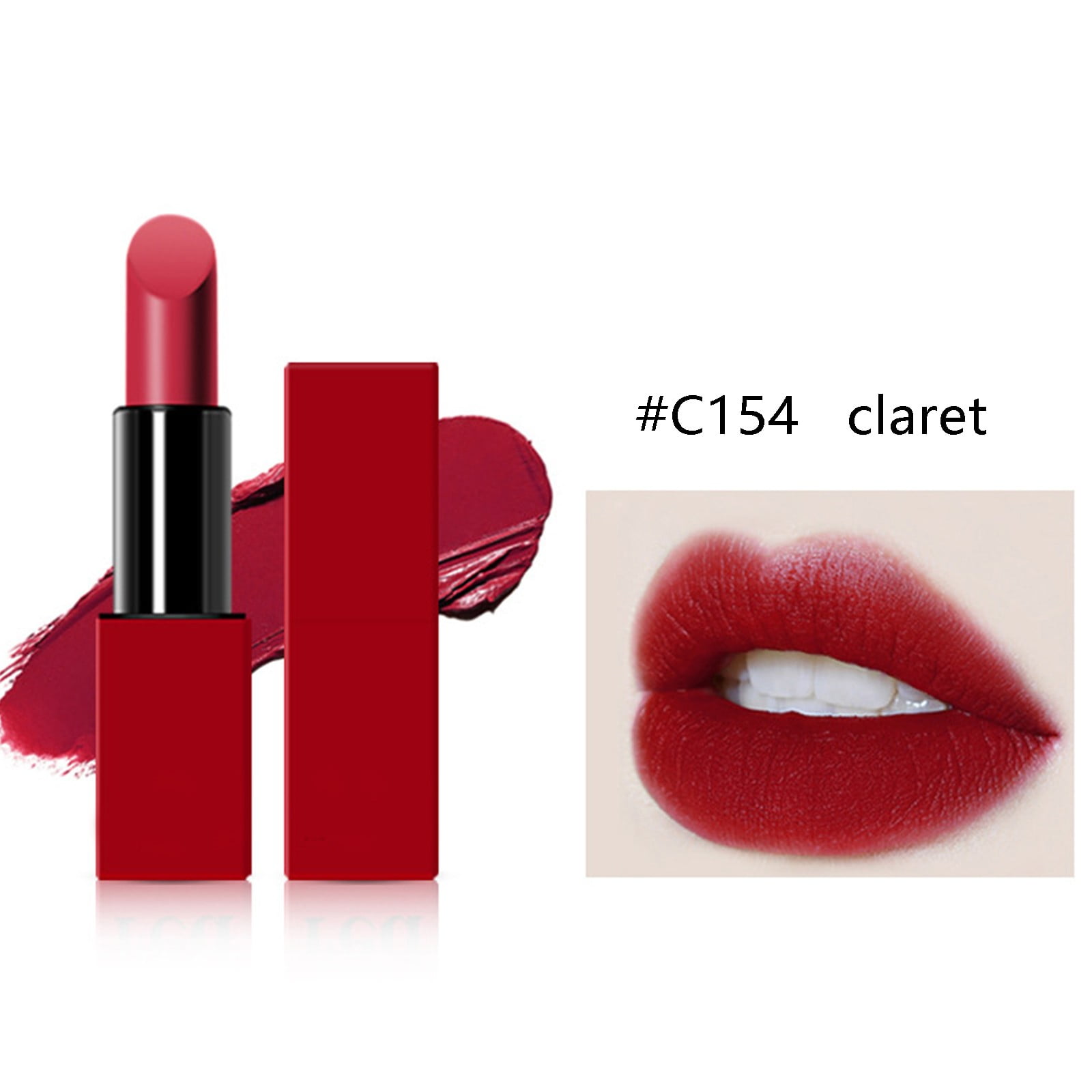 Ykohkofe Red Lip Gloss Mattes Mattes Lipstick Velvet Red China Red Lipstick  10 Colors Makeup Suitable For Any Skin Type