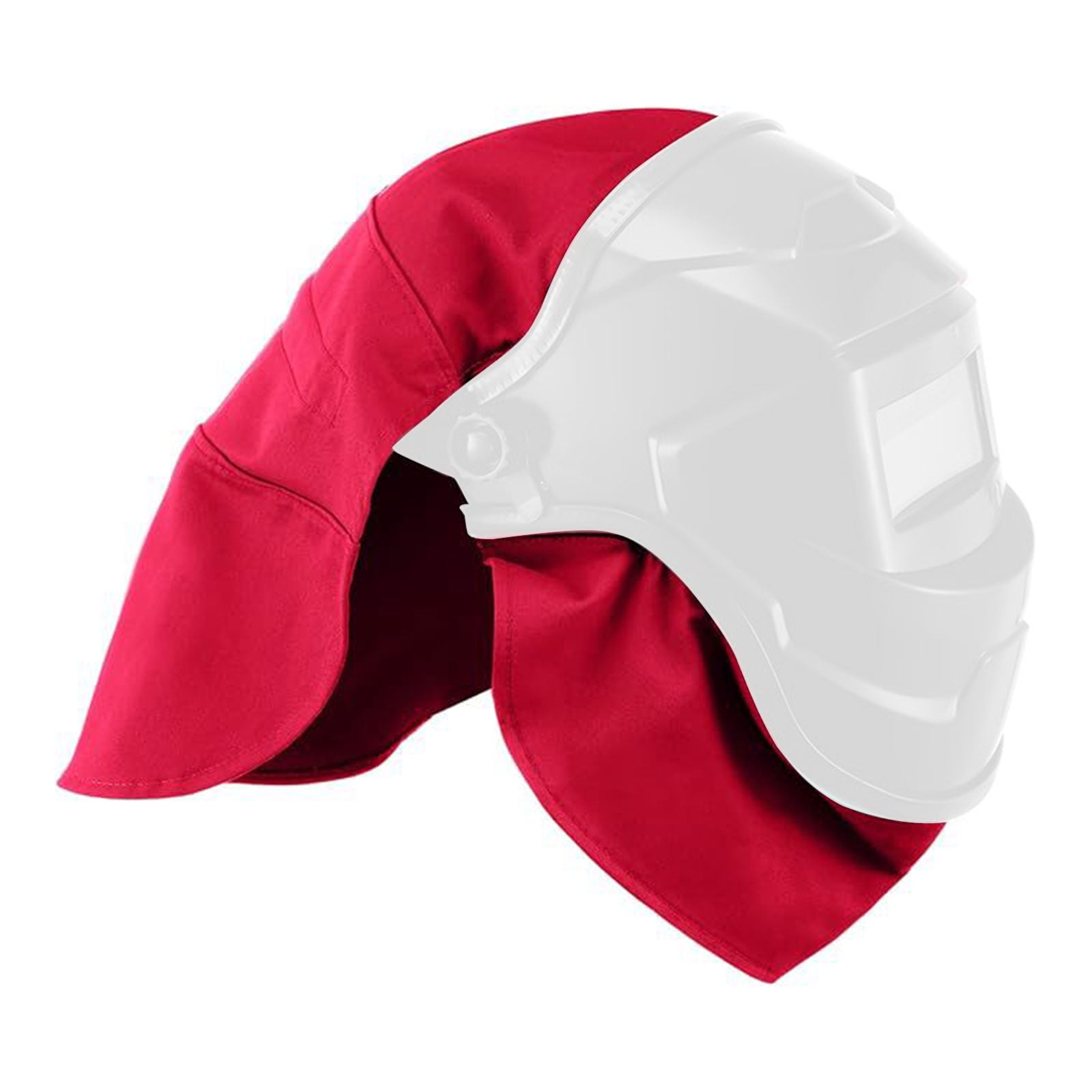 Welding Helmets Protective Covers Bib Pair High Temps Resistant Fabric Secure Clip On Systems For Professional
