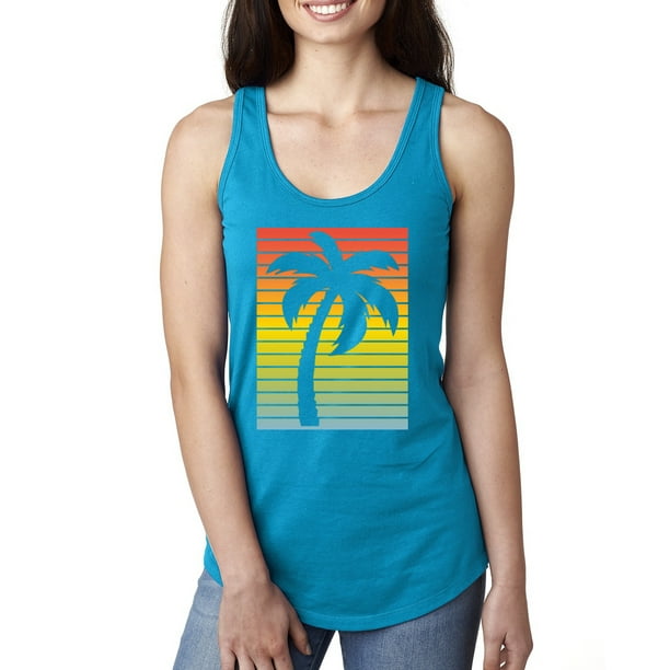 Wild Bobby - Tropical Palm Tree Silhouette | Womens Pop Culture Jersey ...