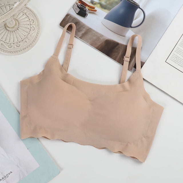 Sujetador deportivo de talla grande para mujer, de una pieza, sin costuras, sin aros, para dormir y yoga