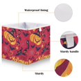 thumbnail image 3 of Foldable Fabric Storage Bin Home Cubes Clothing Organizer Bins Large Collapsible Box Basket for Home Organizer Red Cute Halloween Icon, 3 of 7
