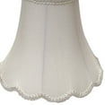 thumbnail image 4 of Noaman Scallop Bell Softback Lampshade, 8" Top x 16" Bottom x 12" Height, White Natural Fabric Shade with Washer Fitter for Table Lamps, Elegant Home Decor, 4 of 8