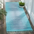 thumbnail image 3 of SAFAVIEH Montauk Adayln Abstract Cotton Area Rug, Turquoise, 8' x 10', 3 of 10