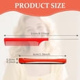 thumbnail image 2 of 48 Pieces Hair Perm Rods Hair Perm Rods Plastic Perming Rods Curlers Hair Rollers with Steel Pintail Comb Rat Tail Comb for Hairdressing Styling Tools (02 Inch Red), 2 of 5