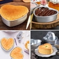 thumbnail image 5 of 8in Nonstick Heart Shaped Aluminum Cake Pan - Aluminum Alloy Baking Tin for Cakes, Desserts, Parties & Weddings(1Pcs, B), 5 of 7