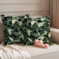 thumbnail image 2 of Tropical Leaf Outdoor Waterproof Pillow Covers, Summer Palm Tree Branch Nature Modern Decorative Square Throw Pillowcase Sofa Cushion Sham for Patio/Couch/Chair, 16"x16" 2 Pack, 2 of 8