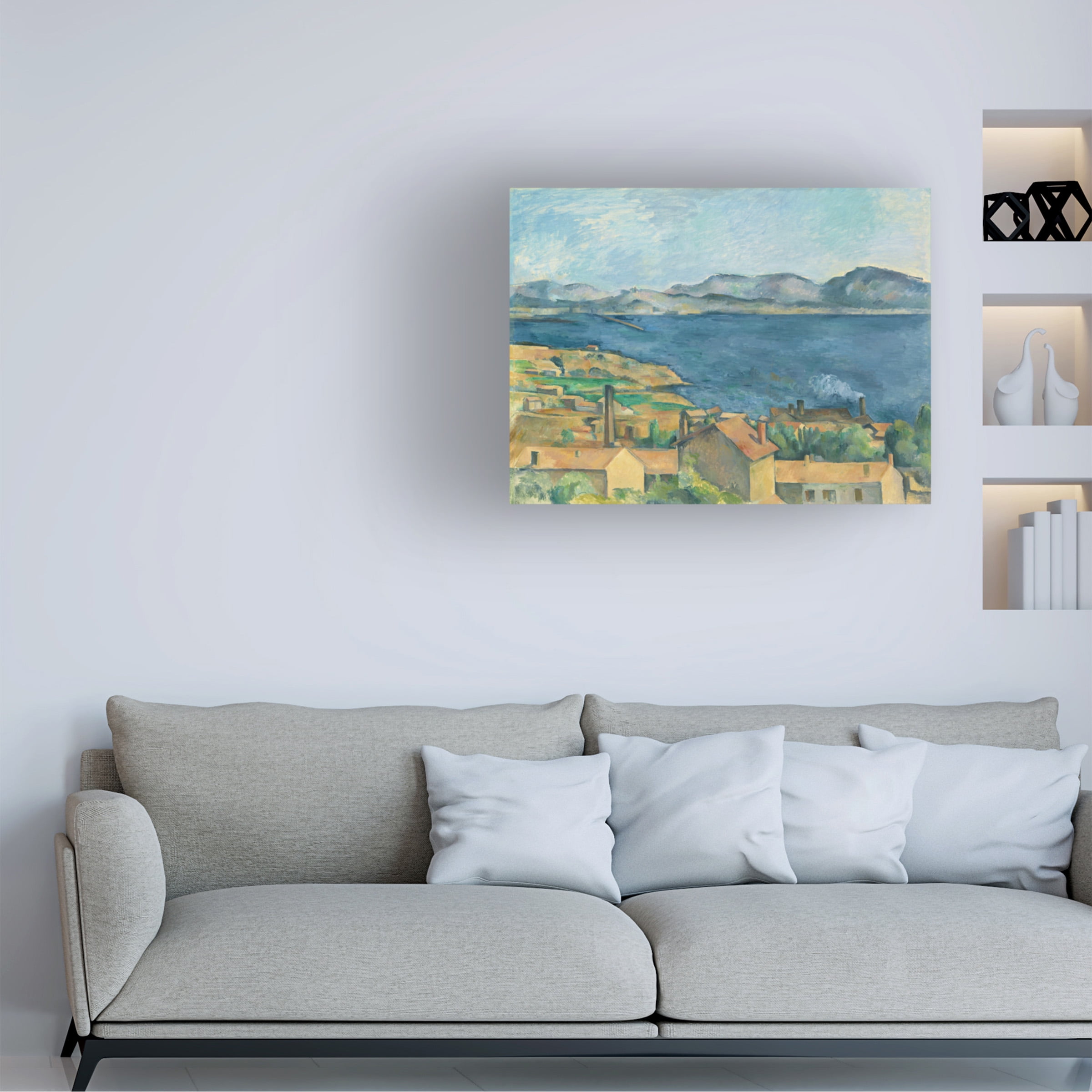 Cezanne 'The Bay Of Marseilles' Canvas Art
