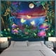 thumbnail image 2 of Tapiz de bosque Tapiz de hongos trippy Mariposa reactiva a los rayos UV Ae, 2 of 5