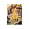 thumbnail image 6 of Girls Dress Yellow Polka Dot Sleeveless Cotton Casual Summer Dresses with Belt 6 Years, 6 of 9