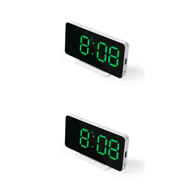 Monstrate Alarma digital LED Reloj electrónico Pantalla de temperatura Decoraciones Relojes Type1 NO1