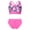 Rose, variante sur Maillots de Bain Imprimés Bohèmes 2 Pcs pour Filles Ensemble Bikini Sport UPF 50+ Maillot de Bain Vert Lac 4