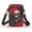 Puppy and Rose Pattern, variant on HELLHERO Eagle Pattern Adjustable Shoulder Strap Crossbody Bag, Lightweight, Casual Travel Polyester 4.33x1.97x7.09