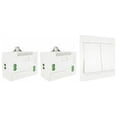 thumbnail image 2 of Kit de interruptor y receptor inalámbrico, interruptor autoalimentado de 110-230 V, accesorio de iluminación con control remoto, modelo: blanco, 2 receptores, interruptor de 2 bandas, 2 of 5