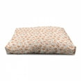 thumbnail image 4 of Animal Pet House, Squirrels with Colorful Flowers Summer Season Woodland Flora and Fauna, Outdoor & Indoor Portable Dog Kennel with Pillow and Cover, 5 Sizes, Pale Orange Pale Blue, by Ambesonne, 4 of 5