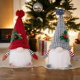 thumbnail image 6 of Christmas Lighted Gnome with LED Light Christmas Ornaments Led Christmas Gnomes Plush Doll Cute Shiny Plush Elf Doll with Long White Beard Gnomes for Christmas Decorations NO Batteries(Red+Grey), 6 of 7