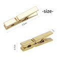 thumbnail image 4 of Mini Clips de Plástico, 100 Piezas, Clips para Fotos Utilitarios, Pinzas de Papel, Clips para Tendedero - 3,5 x 0,5 x 0,7 cm, Dorado, 4 of 5