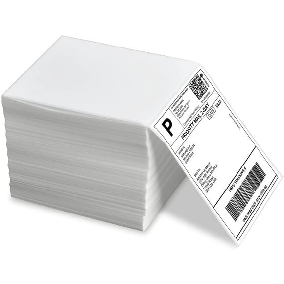 NefLaca Étiquettes Thermocollantes, 4 "x 6" Étiquettes d'Expédition Thermique Directe Étiquettes Auto-Adhésives Adresse de Qualité Commerciale